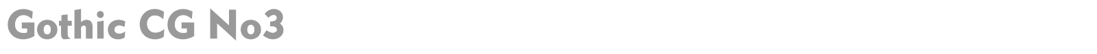 Gothic CG No3 font preview
